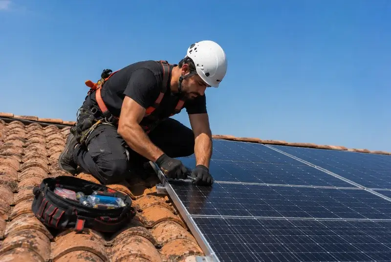 Maintenance et monitoring de panneaux solaires à Émeringes